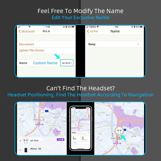 Căști wireless Pro, căști Bluetooth